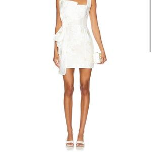 Elliatt White octavia bow dress ivory Mini